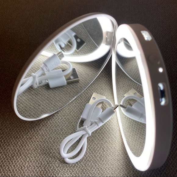 NWT Allgoods Floral Compact Dual Mirror - Picture 6 of 10